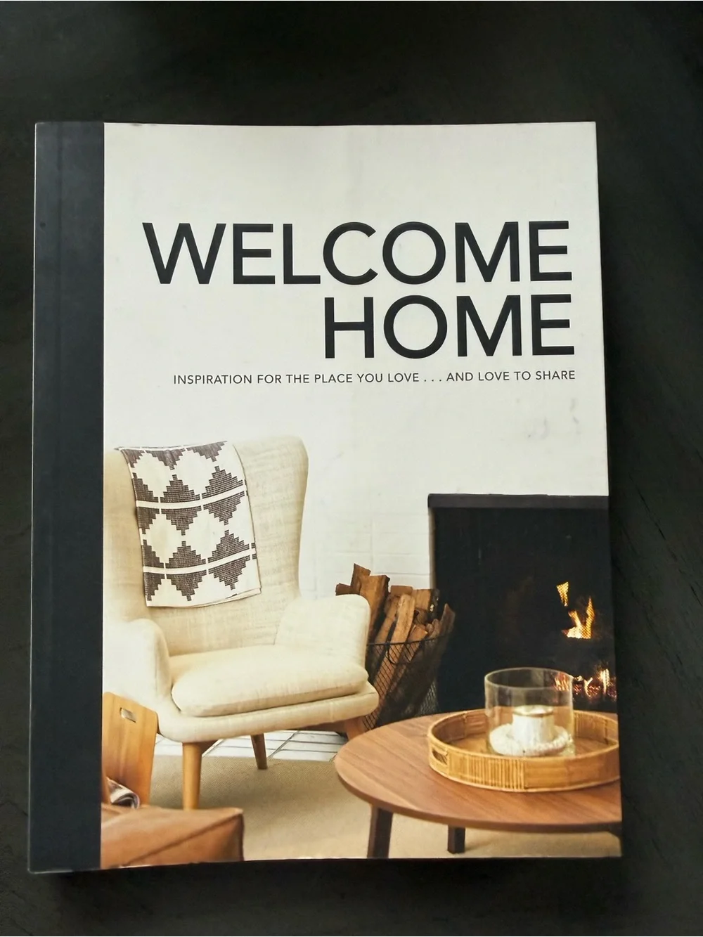 Welcome Home Decorative Coffee Table Book - Cream Cover